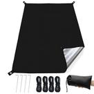 Pegada de barraca de acampamento KRUI PU 2000mm à prova d'água 218x150cm Pegada de barraca de acampamento KRUI PU 2000mm à prova d'água 218x150cm