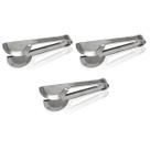 Pegador 22cm Macarrão Massa Comida Em Inox Cozinha Kit 3