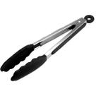 Pegador Culinário Para Churrasco e Confeitaria Pinça Silicone Multiuso 26cm Inox