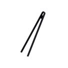 Pegador de Alimentos Pinça Silicone Preto Buffet 30cm