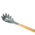 Pegador de massa de silicone cabo madeira 31,4 cm