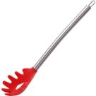 Pegador De Massas De Silicone Com Cabo De Aço Inox Vermelho