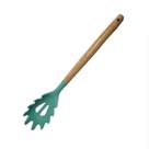Pegador de Silicone com Cabo de Madeira Verde FEN7168E