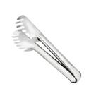 Pegador Massa Macarrão Inox Cozinha Servir Espaguete 20cm Serrilhado Petiscos Salame Salada Carne