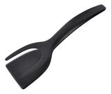 Pegador Multiuso Espátula Pinça 31cm Cozinha Preto