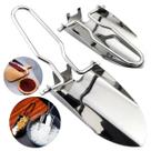 Pegador Pá Concha Inox Dobrável e Portátil Jardinagem Cereais Grãos Ração Gelo Granel Pegador Pá Concha Inox Dobrável e Portátil Jardinagem Cereais Grãos Ração Gelo Granel