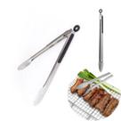 Pegador Pinça Inox Carne Churrasco Culinário Universal 30 cm