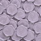 Pegatinas de Sello de Cera UNIQOOO Eucalipto para Invitaciones de Boda x50