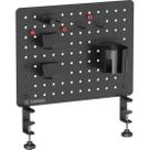 Pegboard Gamer Painel Organizador Fortrek Grid Space 42x48 Preto