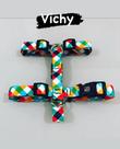 Peitoral h + guia (vichy) - tamanho p