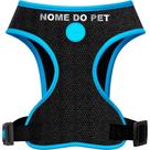Peitoral personalizado meuauau neon azul - nome do pet
