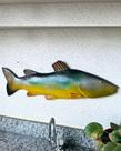 Peixe Pirarara Grande Resina 70cm Decoração Parede Realista