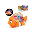Peixe Robô Transparente Laranja - ToyKing TKAB3406