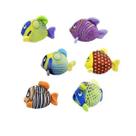 Peixes De Pelúcia Fundo Do Mar Kit Com 6 Peixes