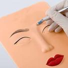 Pele Artificial 3d Em Silicone Treinamento De Micro pigmentação Lábios Rosto Olhos
