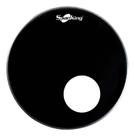 Pele Resposta Bumbo Bat. Drum Muffler 20 Preta Furo Pro Fire