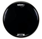 Pele Williams Shadow Black de Bumbo 16 Resposta Preta com Anel Abafador WS1SC-EH250-16