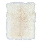 Pelego Branco Natural De Lã Tratado Forrado E Macio