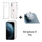 Película 3D + Capa Anti Impacto + Película Câmera Para Iphone 11PRO / 11PRO MAX / 12MINI / 12PRO MAX