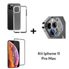 Película 3D + Capa Anti Impacto + Película Câmera Para Iphone 11PRO / 11PRO MAX / 12MINI / 12PRO MAX