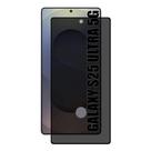 Pelicula 3D de vidro Privacidade Compatível para Smartphone Samsung GALAXY S25 Ultra com furo