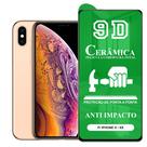 Película 9D Cerâmica P/ iPhone X e XS - Protetora Anti Impacto Queda Choque Flexível Nano Gel