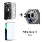Película 9D De Cerâmica + Capa Anti Impacto + Película Para Câmera Iphone 13 PRO
