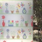 Pelicula Adesiva Eletrostatica para Box de Vidro Vasos de Flores 190x120cm