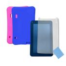 Película + Capa de Silicone para Tablet 7" Seven Wi-Fi / GO / Elite / Mirage
