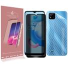 Película Carbono + Pelicula De privacidade Compativel Realme C11 6.52 - Luiza Cell25