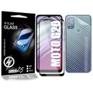 Película Carbono + Película Vidro 3D Moto G20 6.5 XT2128-1 - Cell In Power25