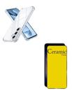 Película Cerâmica Fosca + Capa Silicone TPU Para Galaxy S25 FE 5G