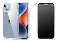 Película Cerâmica Fosca Privacidade + Capa Transparente para Iphone 14 Plus Película Cerâmica Fosca Privacidade + Capa Transparente para Iphone 14 Plus