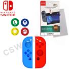 Pelicula Compatível com Nintendo Switch + Capa Silicone Joy Con + 4 Grip
