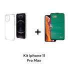 Película De Cerâmica 9D Para Iphone 11 PRO MAX + Capa Capinha Anti Impacto Transparente