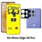 Película de Cerâmica Fosca + Película de Câmera para Moto Edge 50 Pro