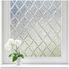 Película de janela Haton Frosted Lattice Privacy 44x300 cm Película de janela Haton Frosted Lattice Privacy 44x300 cm