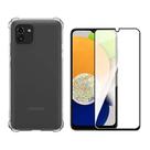 Pelicula de Vidro 3D + Capa Anti Impacto Transparente para Samsung Galaxy A03 6.5 Pelicula de Vidro 3D + Capa Anti Impacto Transparente para Samsung Galaxy A03 6.5