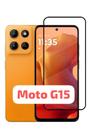Película de vidro 3D para Motorola Moto G15