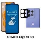 Película Fosca Privacidade + Película de Câmera para Moto Edge 50 Pro