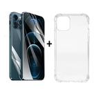 Película Gel Hidrogel Frontal Hd + Capa Capinha Compatível P/ iPhone 12 Pro Max