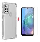Película Gel Hidrogel Frontal Hd + Capa Capinha Compatível P/ Motorola Moto G10 / G20 / G30