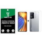 Película Gel Hydrogel HD Frente E Verso Anti Impacto para Xiaomi Poco F4 Película Gel Hydrogel HD Frente E Verso Anti Impacto para Xiaomi Poco F4