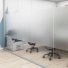 Película Jateada Porta Blindex Box Banheiro Janela Vitrine Vinil Adesivo Jateado Cristal 2,50x0,61mt