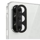 Película Lente Câmera Traseira Ar De Metal Compatível Com Samsung A07 A17 Protetora De Vidro Cor:pretoTamanho:A17