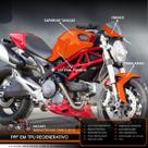 Película PPF Semi Full Ducati Monster 696 08 10