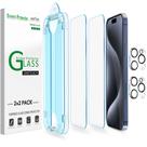 Película Protetora amFilm para iPhone 15 Pro Max 6,7" Kit 2+2