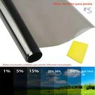 Película Protetora Solar UV Para Janelas De Carro Preta 3Mx50CM Adesivo De Algodão Perolado