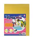 Película retrátil Grafix Amarelo Opaco 21,6x28 cm 50 folhas