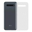 Película Traseira Adesivo Skin Fibra Carbono LG K41S